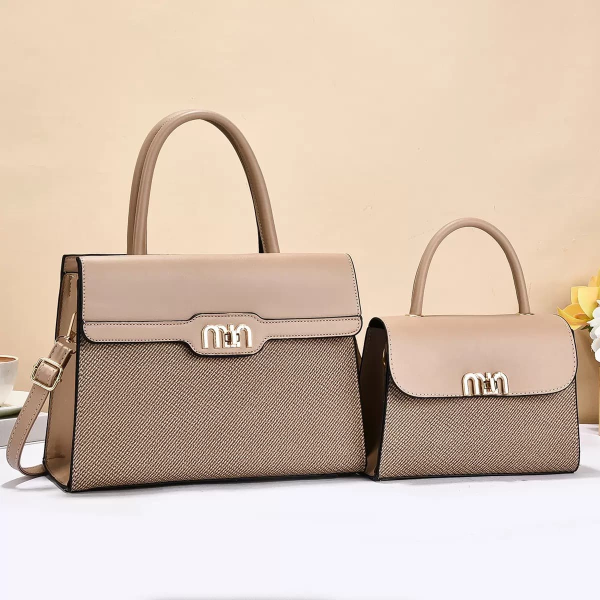 Two-Piece Shoulder Bag for Women New Crossbody Bag Middle-Aged New Women's Bag New Style Underarm Grandma Bag
