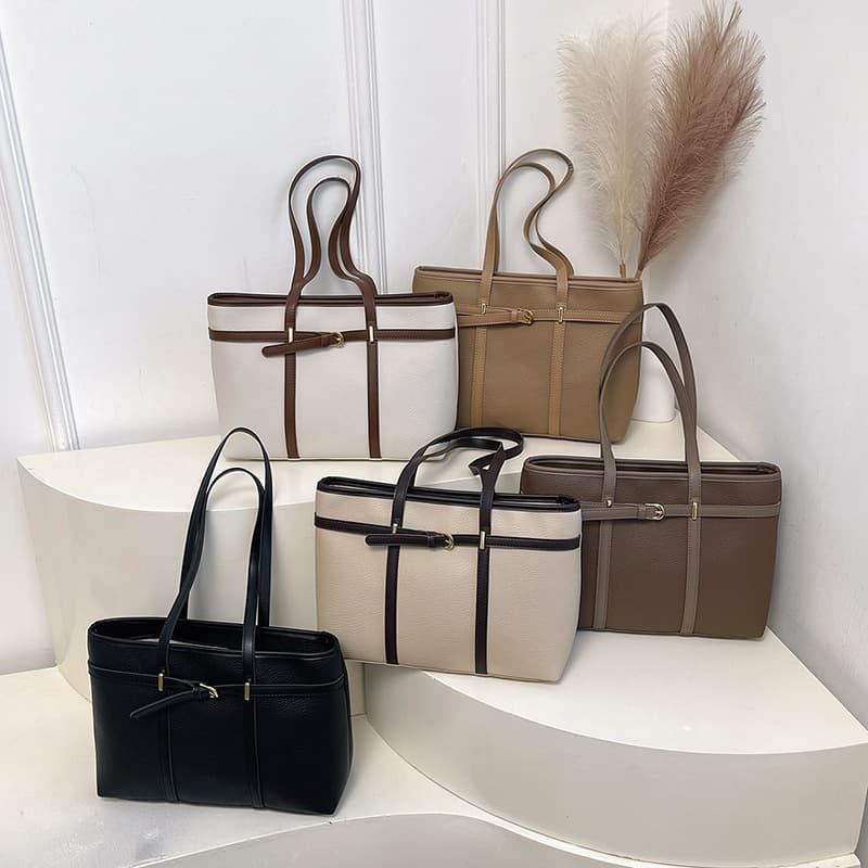 New big capacity Tott bag leisure retro fashion communication handwritten shoulder bag