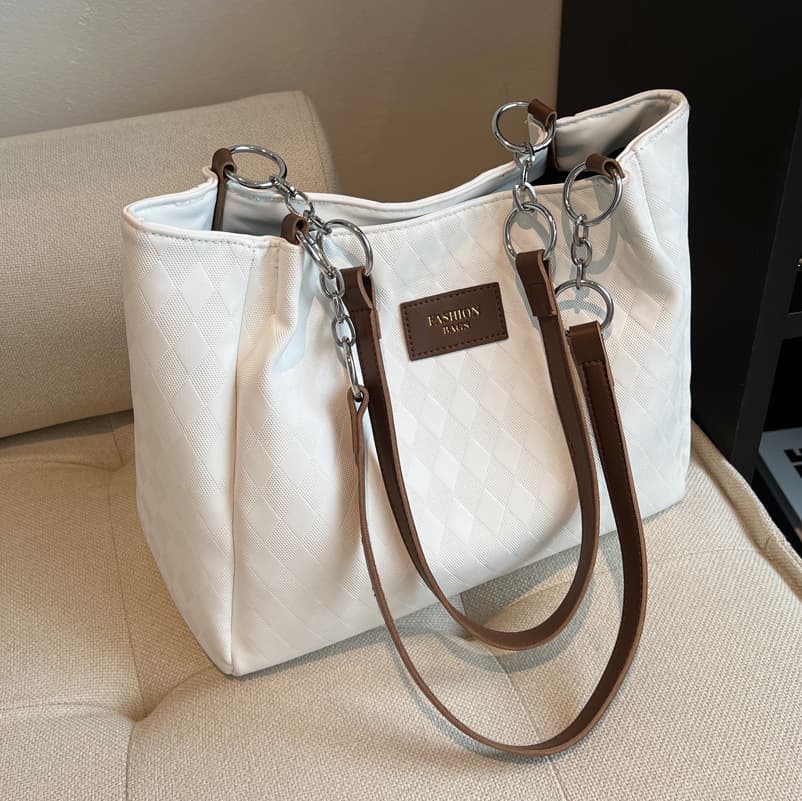 Large Capacity Bag Women's Bag Spring and Summer New Niche Popular Bag Western Style Simple Shoulder Bag Tote Bag