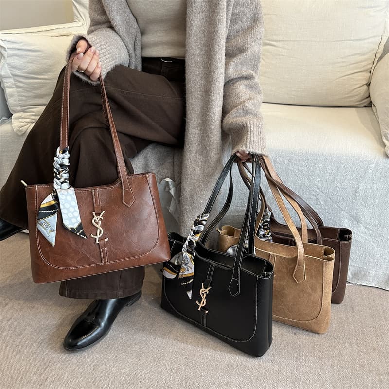 Korean Style Commuter Bag Women's New Trendy Tote Bag Student Class Large Capacity Shoulder Shopping Bag Large Bag