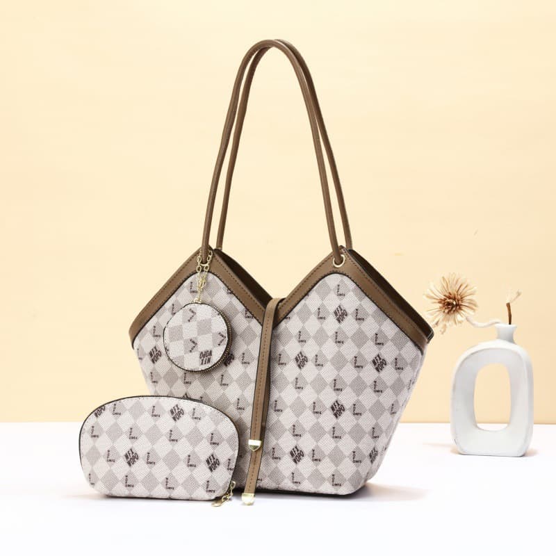 New Trendy Women's Bag Plaid Pattern Large Capacity Shoulder Bag Crossbody Bag Handbag Ladieshandbags