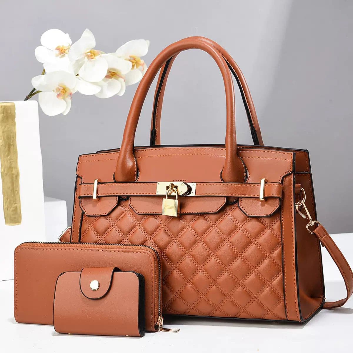 High-End Women's Bag, Large-Capacity Handbag, Cross-Border Fashion Crossbody Bag, Versatile Simple Shoulder Bag, Fashionable Mother Bag