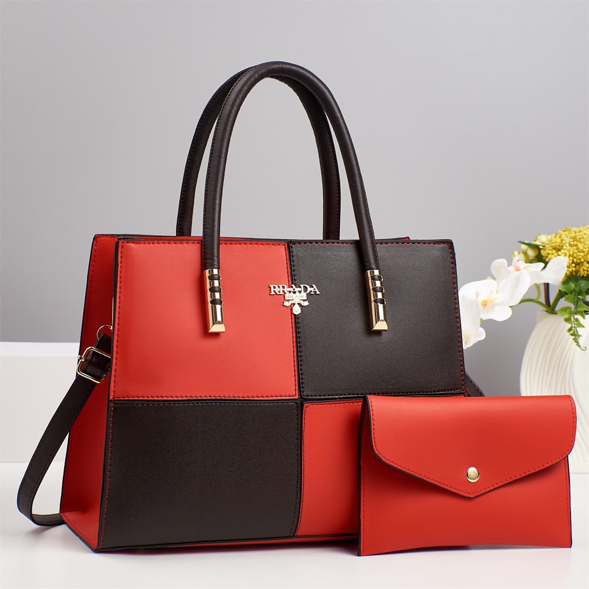 High-End Middle-Aged Women's Handbag New Commuter Versatile Crossbody Mother-In-Law Bag Large Capacity Small Square Bag