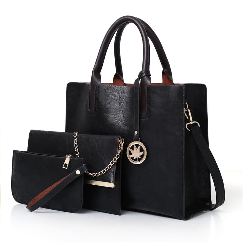 Large-Capacity Women's Bag New Mother-In-Law Bag Mother-Child Bag European and American Large Bag Multi-Piece Set Shoulder Bag