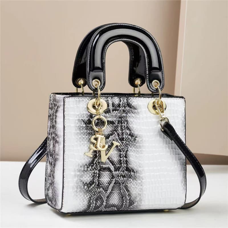 Handbag Bag Small Fragrant Lizard Pattern Shaped Texture Large Capacity Princess Diana Shoulder Crossbody Handbag Bag