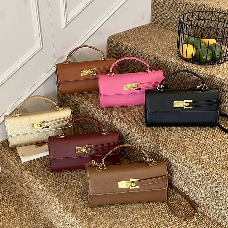 Cross-Border Handbags for Women New Foreign Trade Small Square Handbags Popular Kelly Bag Versatile Shoulder Crossbody Bag