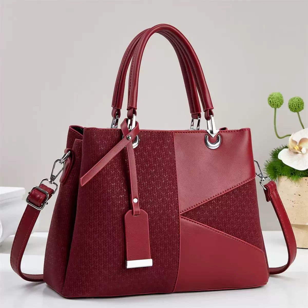 New Women's Handbag European and American Trendy Large-Capacity Commuter Bag Texture Single Shoulder Crossbody Bag Factory Wholesale