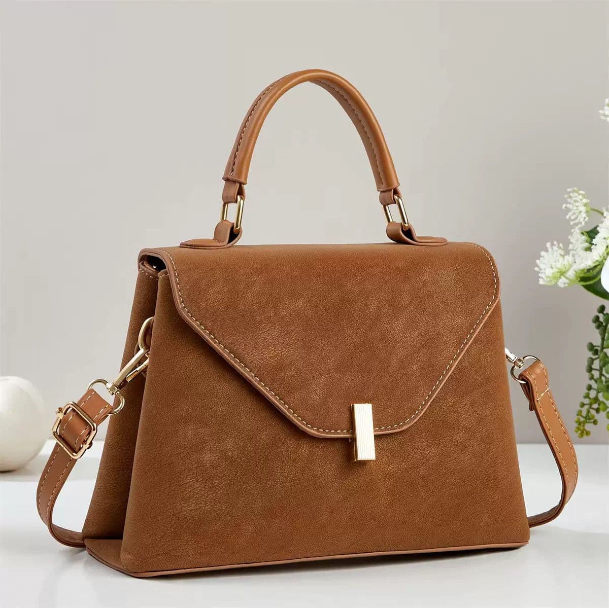Advanced Taizhou women's bag hot new niche design minimalist handbag shoulder diagonal bag trend female
