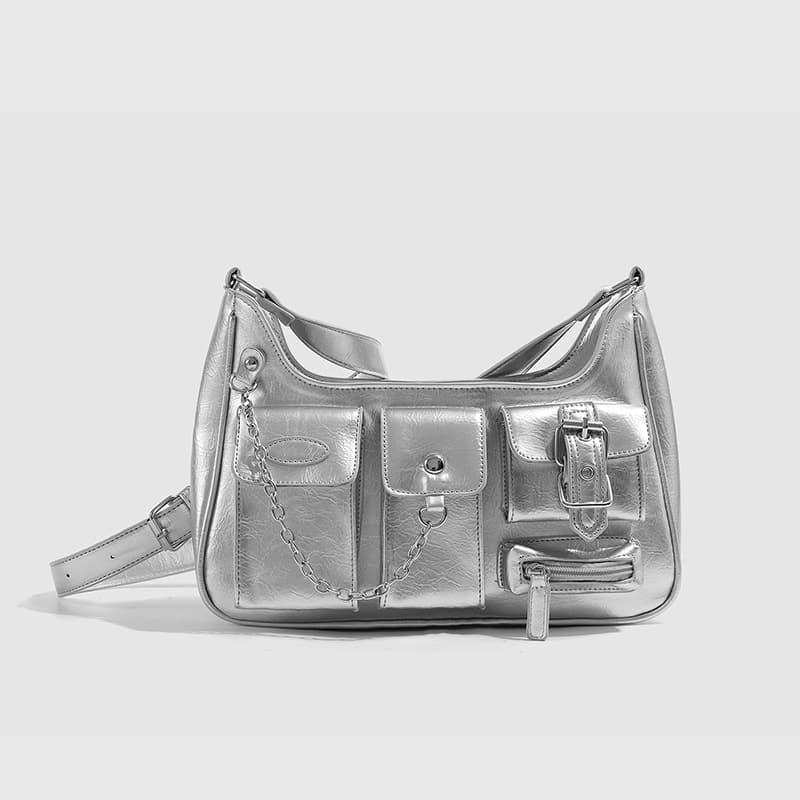 Hot Girl Bag New Chain Underarm Bag Fashionable Commuter Shoulder Crossbody Bag Stylish Versatile Tote Bag for Women