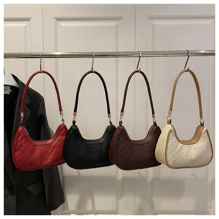 Korean Version Niche Handbag Fashion Simple Solid Color Versatile Underarm Bag Casual Commuter Stylish Bag for Women