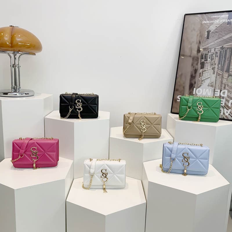 Summer New Simple Shoulder Bag Niche Trendy Fashion Crossbody Bag Casual Small Square Bag Chain Bag for Women