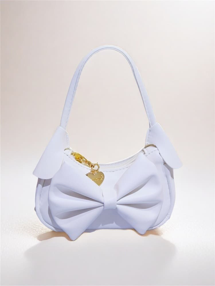 New Kidsren's Bag Sweet and Cute Bow Kidsren's Handbag Laser Mirror Shoulder Bag for Boys and Girls