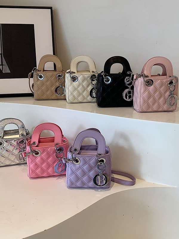 New Children's Bag High-end Fashion Portable Princess Diana Girl's French Niche Shoulder Handbag