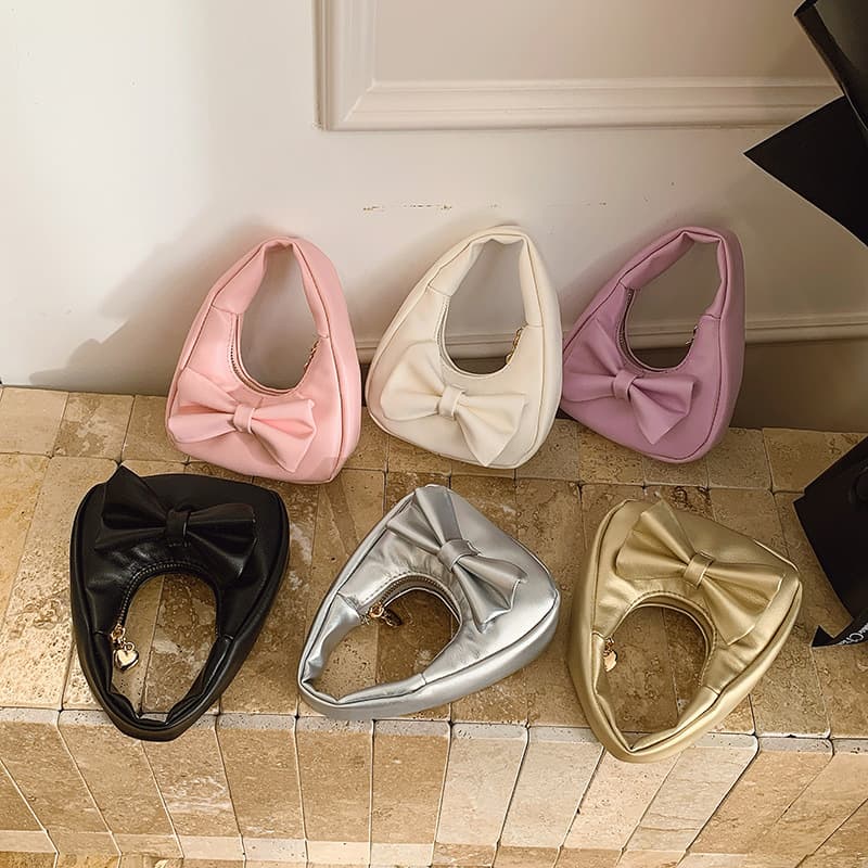 Sweet and Cute Bow Little Girl Handbag Exquisite Mini Baby Coin Purse Cross-Border Children's Bag