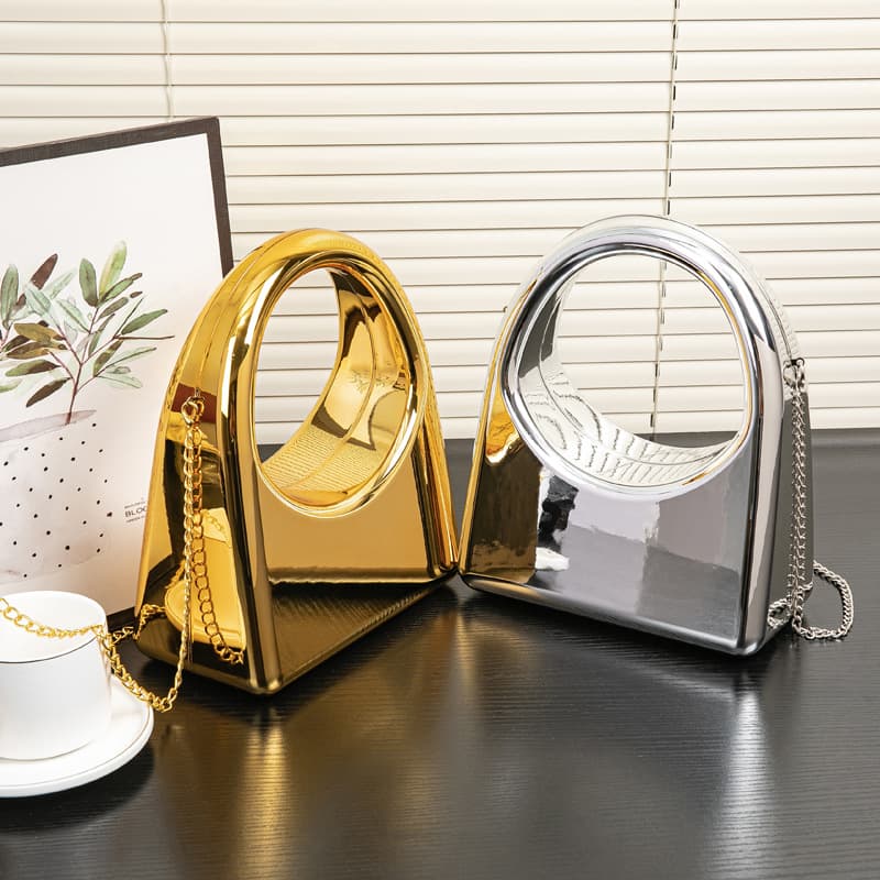 Cross-Border E-Commerce Foreign Trade African Women's Iron Box Crystal Bag Keyword Clutch Evening Chain Dumpling Bag Light Luxury