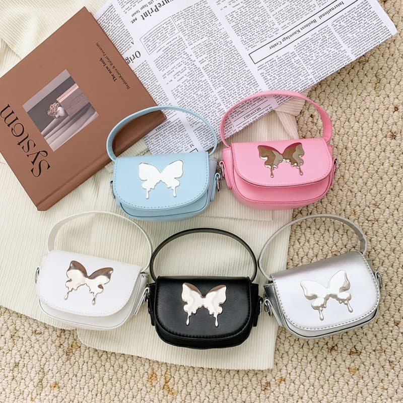 Children's Bag New European and American Fashion Girls' Handbag, Stylish Bow Chain Crossbody Bag, Lipstick Bag for Women