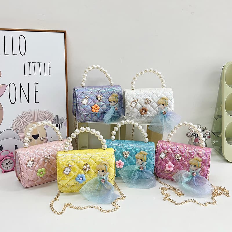 Girls Bag Crossbody Bag Princess Beautiful Handbag Little Girl Fashion Shoulder Bag Baby Girl Cute Small Shoulder Bag