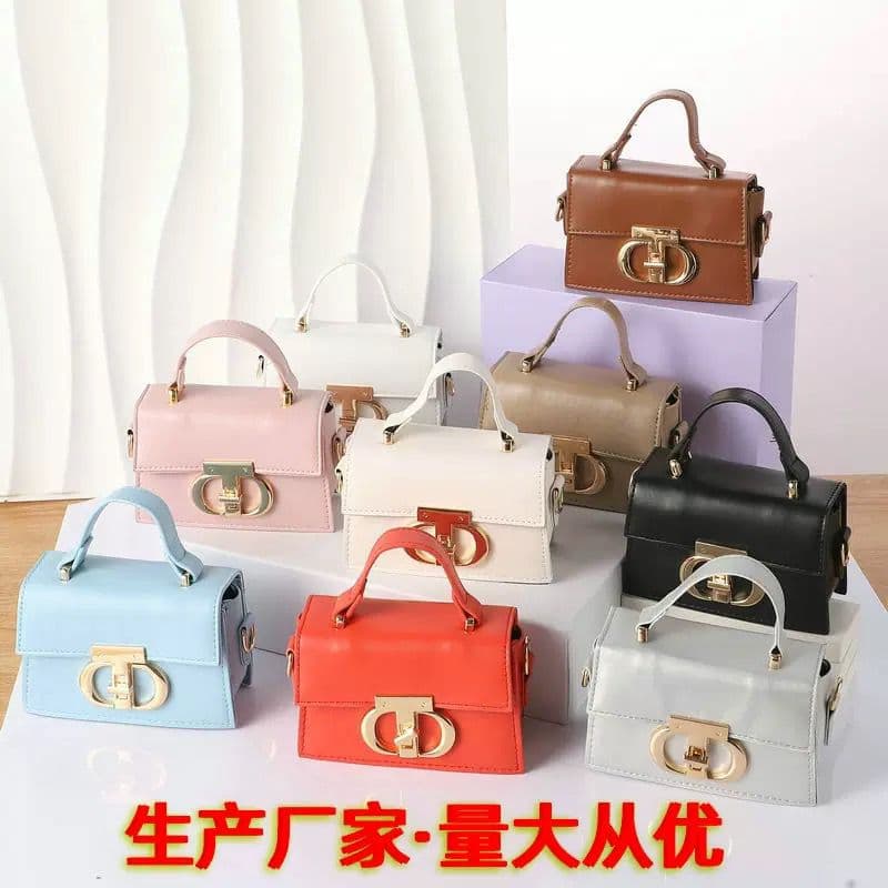 Fashionable Pu Handbag for Women, Single Shoulder Crossbody Small Square Bag, Versatile and Stylish, Children's Storage Handbag, Lightweight Storage