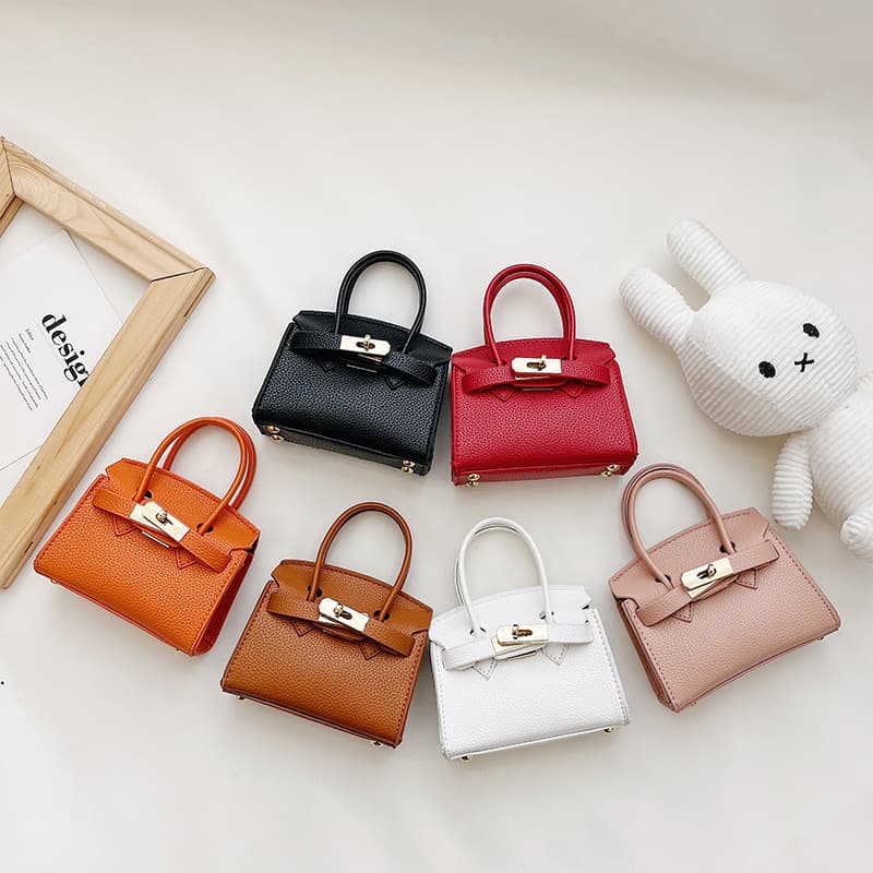 High-End Kidsren's Crossbody Bag, Cute Princess Style Kelly Handbag, Fashionable and Versatile, Mini Coin Purse for Girls